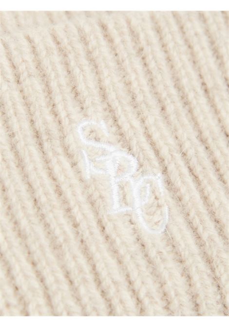 src beanie unisex beige in wool SPORTY & RICH | ACAW234NT
